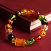 Kysin Chiys Traditional Money lucky Charm Bracelets Agate Colorful Beads