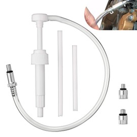 Dogary 1 Set Suction Pump Kit, Brake Fluid Change Plastic Push Pump Head, Standard Quart Bottle Fittings with 1.1 Inch/28mm Bottle Opening, Fits Most Automotive Yachts Boats (White)