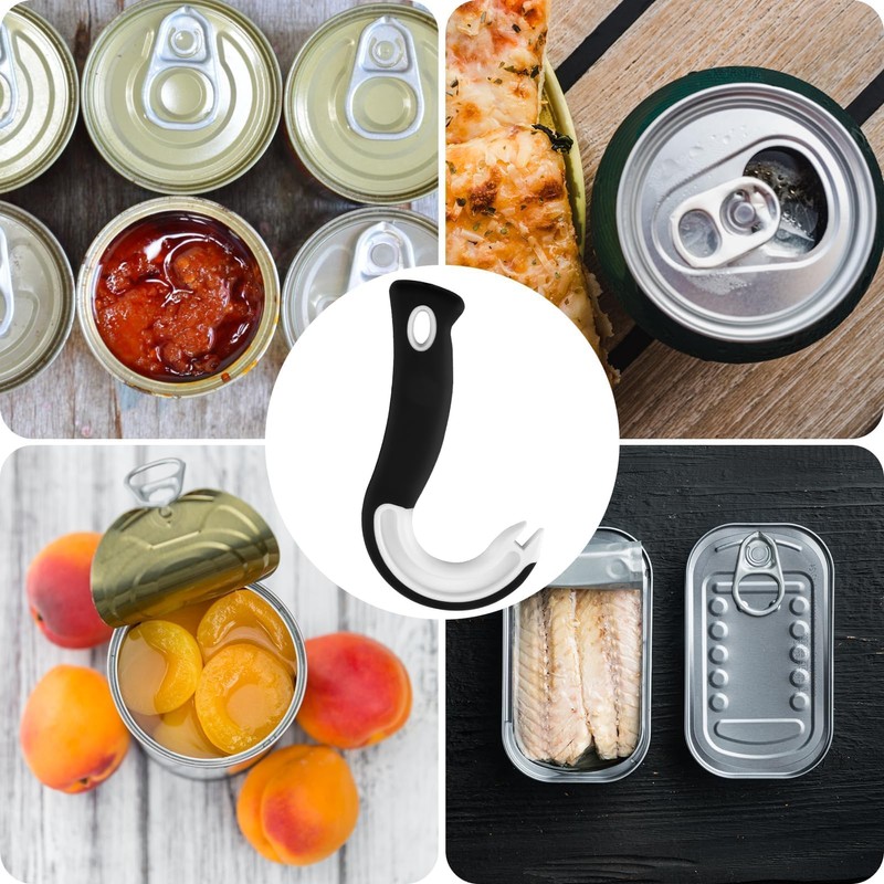 Ring Can Opener J Shape Kitchen Gadget Canned Easy Open