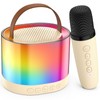 JYX Mini Karaoke Machine for Kids Adults, Portable Bluetooth Speaker