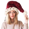 Christmas Santa Hat for Adults Unisex Xmas Holiday Hat Soft