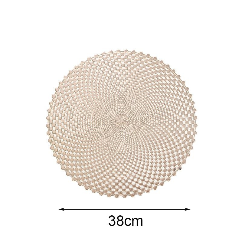Hosoncovy 4 Pack Decorative PVC Placemats - Hollow Dining Table