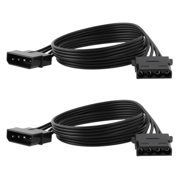 YINETTECH 4 Pin Molex Hard Disk Power Supply Extension Cord