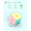 ROXENDA Speed Cube-2x2x2 Stickerless Magic Cube Macaron Vivid Color Fast
