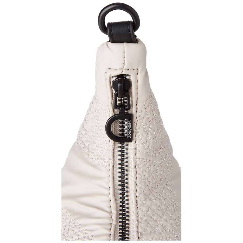 Desigual Women's Fabric Shoulder Bag, White, White