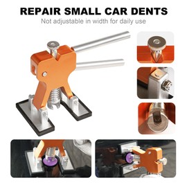 BIG RED Dent Removal Kit 56 PCS,Paintless Dent Repair Tool with Adjustable Golden Lifter,Bridge Indentation Puller，for Auto Body Dents,Door Ding,Hail Damage Dent Removal,ATRWH056R