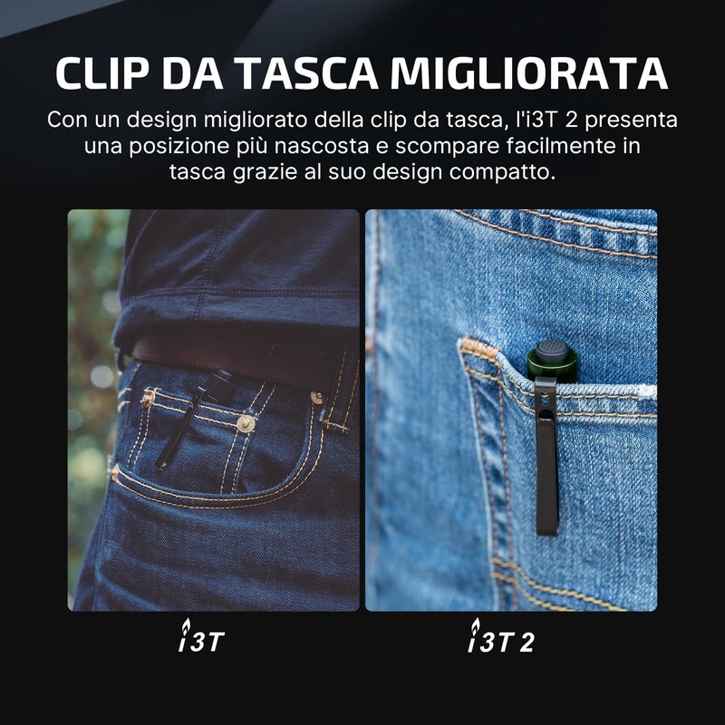 OLIGHT I3T 2 EOS Mini Torcia LED 200 Lumen 62m