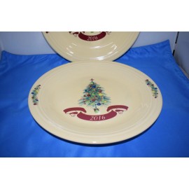 Fiestaware 2X Fiesta 10.5" Dillard's Exclusive Christmas Tree Dinner Plate Fiestaware F-3