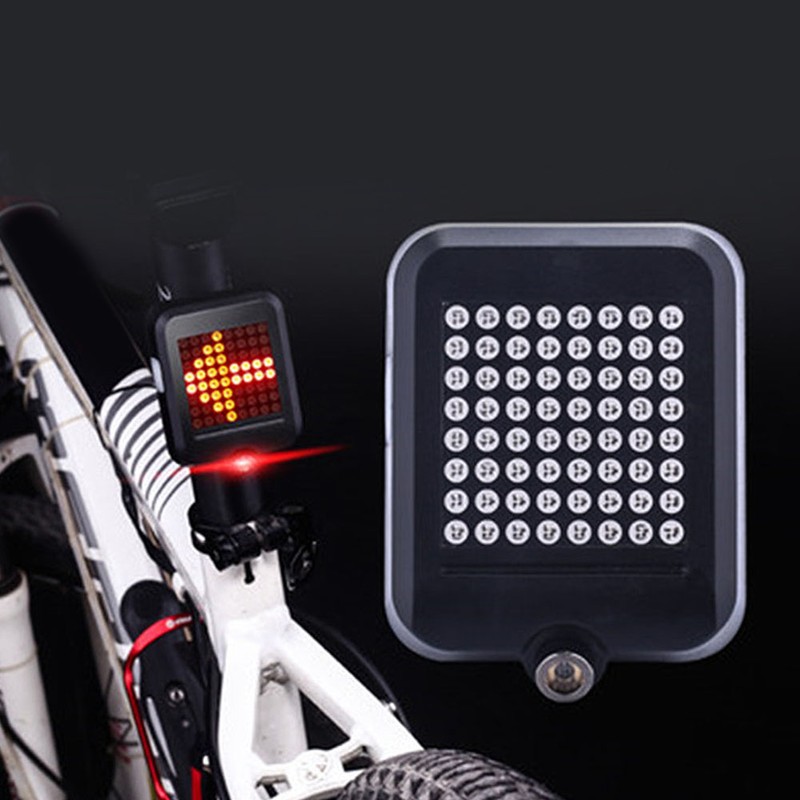 Bicycle Tail Laser Lamp Intelligent Sensing Turn Brake Warning USB