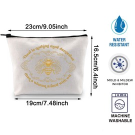 Cute Vintage Regency Era Bridger T Inspired Dainty Bee Gift There is Nothing More Dangerous Than A Woman Armed with Wit Bag (MB, Bee Dangerous CA)