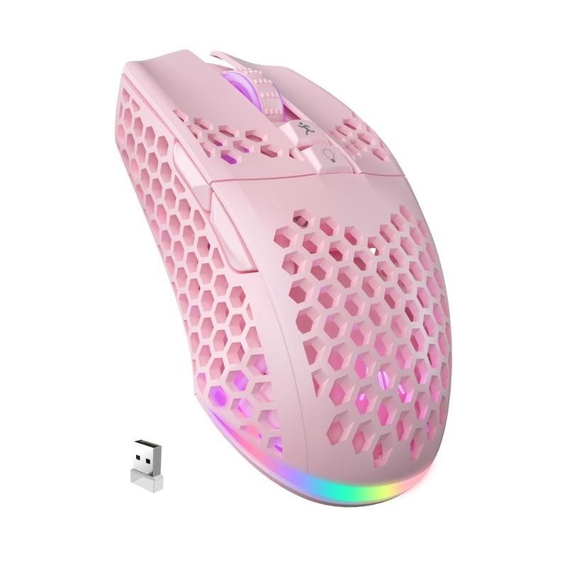 Solakaka SM600 Wireless RGB Esports Gaming Mouse,Tri-Mode Connection 2.4G/BT5.0/USB Wired