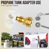 1pcs POL to QCC1 Propane Tank Adapter, Old to New