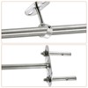 sourcing map 2 Pcs Ceiling Mount Bracket, Wardrobe Pipe Bracket,