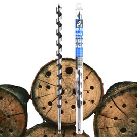 SOMADA 5/8-Inch x 14-Inch Auger Drill Bit for Wood, Hex Shank 3/8-Inch One Piece, Ship Auger Long Drill Bit for Soft and Hard Wood, Plastic, Drywall and Composite Materials