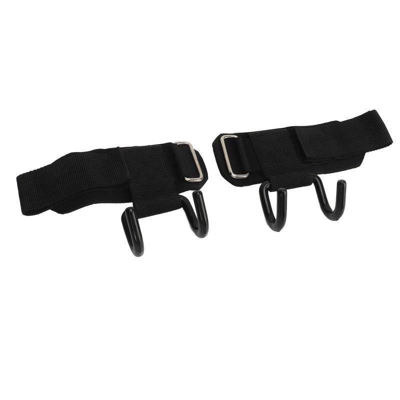 2pcs Weight Lifting Hook Heavy Duty Wrist Wraps Power Weight