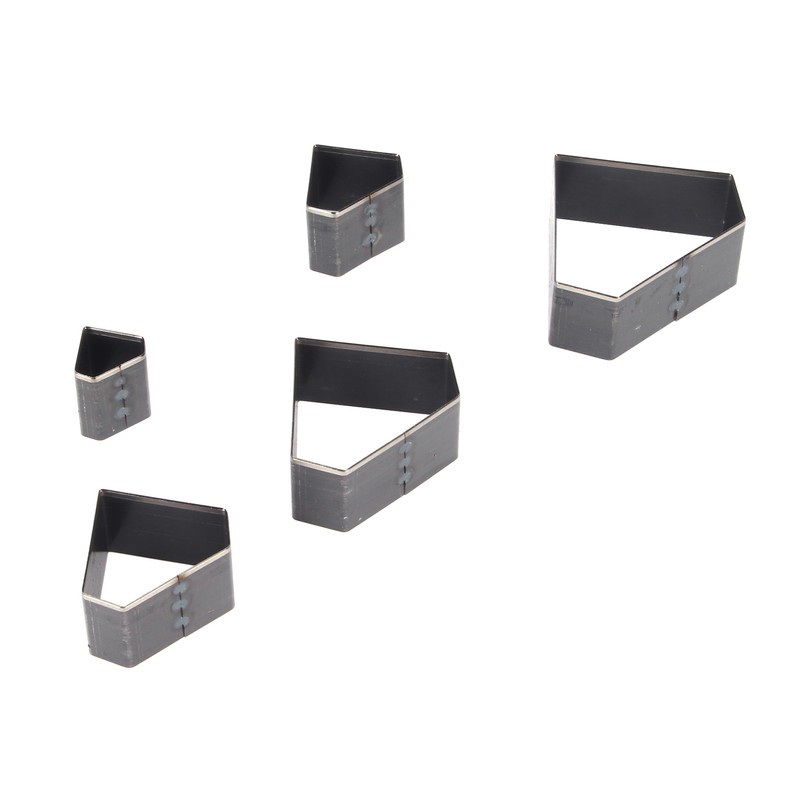 5Pcs Leather Punch Die Set Hollow Diamond Shape Cutting Mold