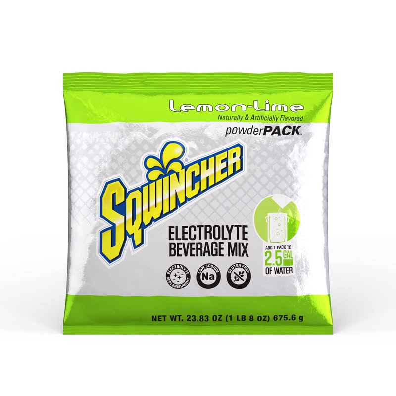 Sqwincher Powder Pack, Lemon Lime, 23.83 oz Packet (Pack of