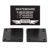 Skateboard Hardware Soft Riser Pads 3 mm Black Longboard Shock