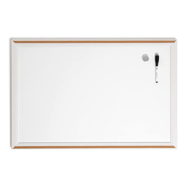 U Brands Pin It Combination Dry Erase Board with Modern