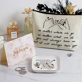 Titanape Best Friend Birthday Gifts for Women, Gifts for Best Friends Women, Unique Ring Dish Gift Baskets Sets for Her, BFF, Bestie, Sister