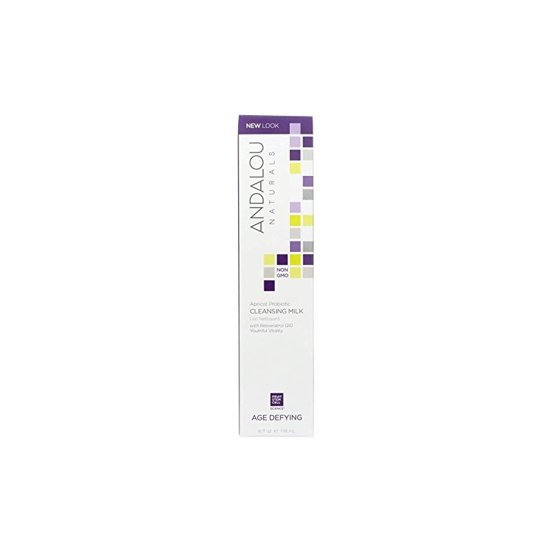 Andalou Naturals Apricot Probiotic Cleansing Milk, 6 fl.oz