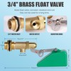 3/4 Inch Float Valve, Brass Water Float Valve for Water