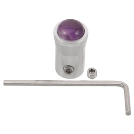 HAMPPLIES Soporte Para Diapasón Con Base De Amatista Natural 0.98X0.59X0.59In Accesorio Para Pies Curativos En Meditación Yoga Y Spa Dispositivo De Sanación Con Diapasón Terapéutico