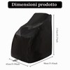 Copertura impermeabile per sedia a rotelle e custodia protettiva in