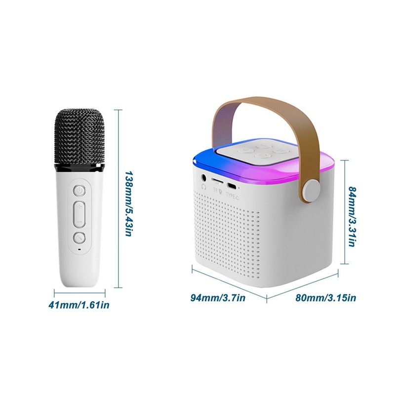 Portable Bluetooth Speaker Multifunctional 360° Stereo Surround Sound Wireless Bluetooth