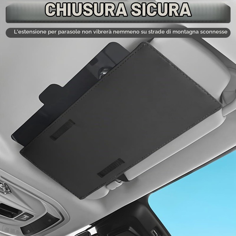 Mineup Estensore Parasole Auto, Estensore parasole per auto, Aletta Parasole