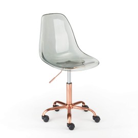 Urban Shop Acrylic Rolling Desk Chair, Mint