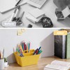 MiraFure BPA Free 2 Compartment Stackable Desk Organizer, Classroom Caddy,