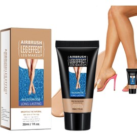 Maquillaje de Piernas Waterproof No Transfer, Maquillaje de Piernas de Cobertura Total, Corrector para Pieles Maduras para Piernas y Cuerpo, Unifica el Color de la Piel, Corrector Ligero de Larga Duración, Fácil Aplicación (#02 MEDIUM GLOW, 40ML)