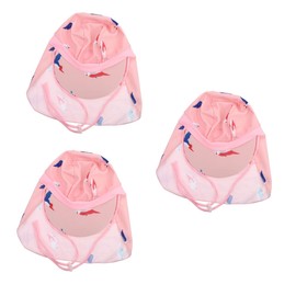 Kisangel Pcs Polyester Wide Brim Hat Sun Hat Face Cove Neck Flap for Outdoor Activities