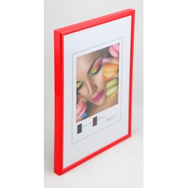 Ideal Trend New Lifestyle Picture Frame Set, Wall Decoration, Collage, Poster Frames, Set of 2/3/5, Colour: Set of 5, Red, Format: 21 x 29.7 cm, DIN A4