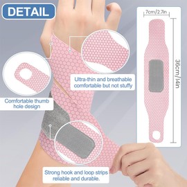 KOQAIIZ Wrist Brace, Set of 2 Wrist Support Hand Wraps, Breathable Wrist Wrap Bandage for Men and Women