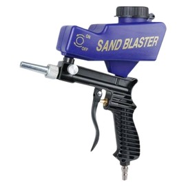 Portable Sandblasting Machine - Sand Blasting Gun with Compressed Air Connection | Handheld Device for Rust Removal with Accessories for Polishing Work, Paint Restoration and Cleaning of Wooden