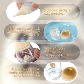 Kitten Bottles for Nursing,Puppy Bottles and Syringes for Nursing Puppy Milk, Anti-Choking Puppy Feeder Design,with 5pcs Replaceable and Reusable Silicone Nipples for Feeding Newborn Pets