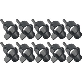 10 Pcs Black Awning Clips for Camper and Travel Trailer - Standard Hooks for Rope Lights, Party Lights, RV Lights - Fits Awning Roller Bar Channels, Ideal for Awnings, Screens, and Outdoor Accessories