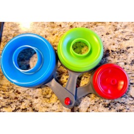 Unbranded 3  Silicon Food Grade Funnels Collapsible Bottle Fill Wide Mouth Canning Kitchen