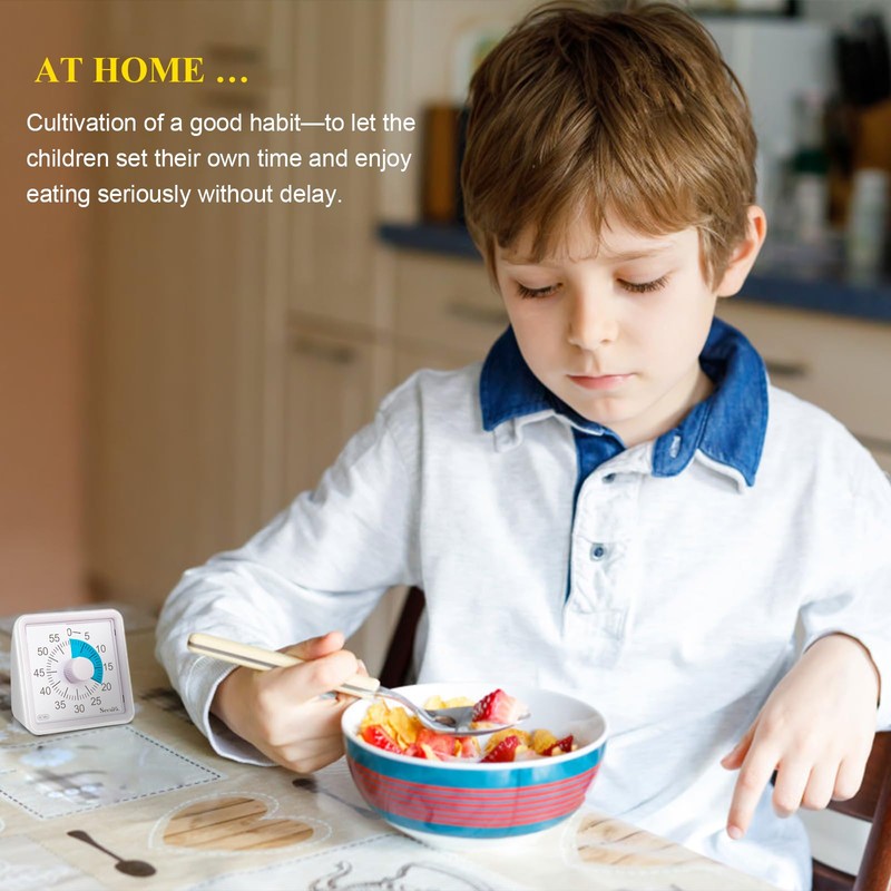 Secura 60-Minute Visual Timer, Timer for Kids, Classroom Timer, Countdown