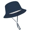 Durio Sun Hat Bucket Hats Wide Brim Summer Hat Sun Protection Beach Hat D Navy Solid 12-24 Months