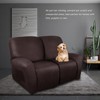 molasofa Loveseat Recliner Slipcover - 6 Pieces Stretch Leather Like