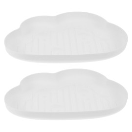 DOITOOL 2PCS Cloud Trinket Dish, Chubby Jewelry Tray, Ceramic Jewelry Ring Trinket Dish for Rings Earrings Necklace Organizer, Mother's Day Thanksgiving Christmas Birthday Bridesmaid Gifts