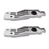 2 pcs/set SHLPDFM Siilver Lower Radiator Brackets with Rubber Washer