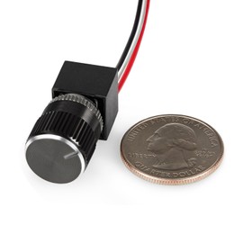 12 Volt DC Dimmer for LED, Halogen, Incandescent - RV, Auto, Truck, Marine, and Strip Lighting - Long Shaft - Black