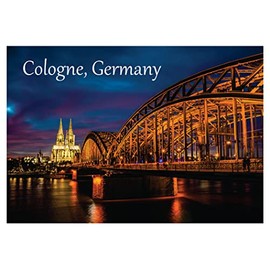 Cologne, Germany, North Rhine-Westphalia, River, Souvenir Magnet 2 x 3 Photo Fridge Magnet