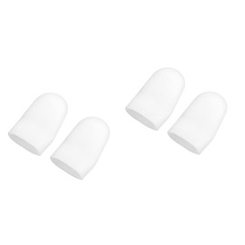 Healeved 24pcs Finger Guards for Cutting White Sleeves Toe Protectors Corn Covers Wound Protectors Sleeve for Cracked Skin Blisters
