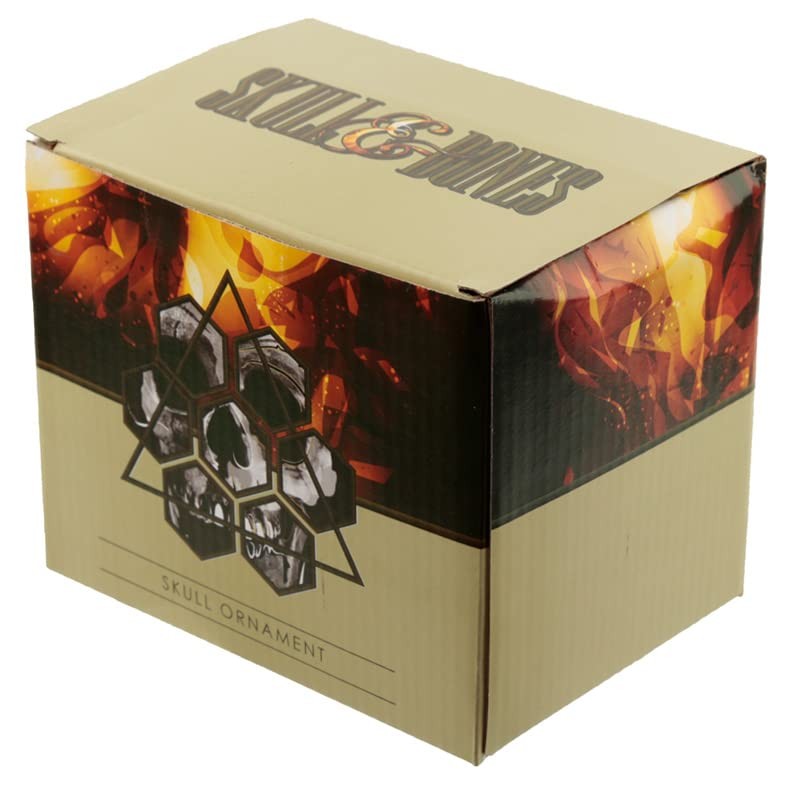 Puckator Decorative Skull - Rainbow Marble Effect