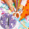 LeZakaa 50Pcs Birthday Paper Plates Sets - Purple Unicorn Design